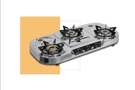 SAFELINE OPL 5 - 3BURNER Auto-ignition gas stoves