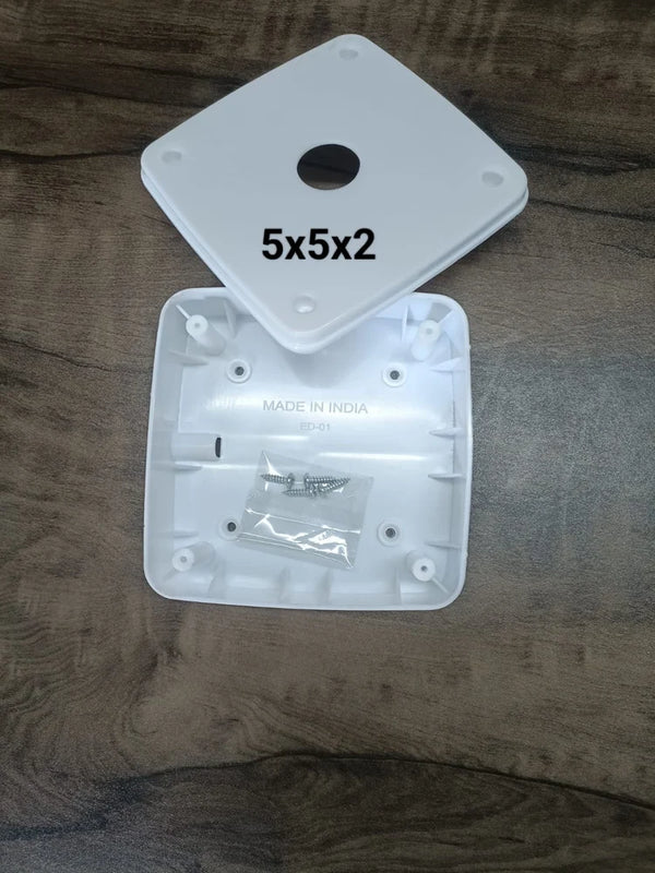 Square CCTV Camera PVC Junction Box