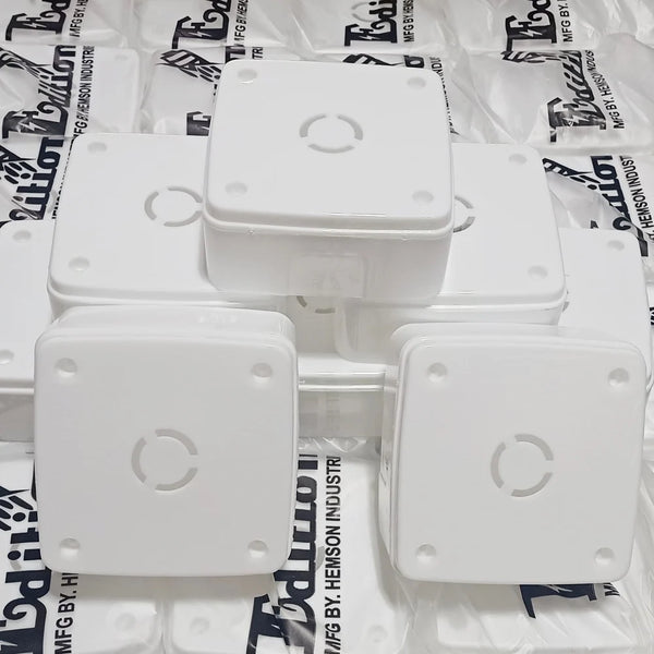 Square CCTV Camera PVC Junction Box