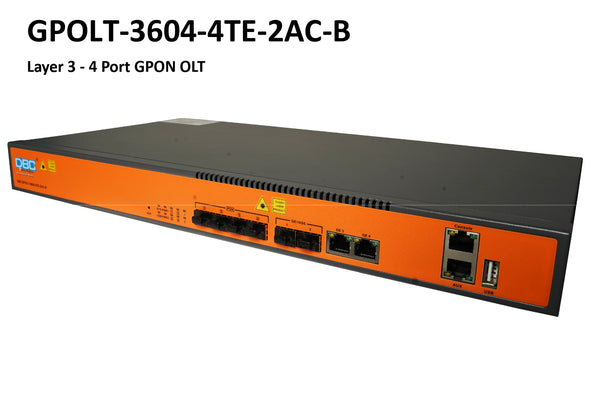 GPOLT-3604-4TE-2AC-B Layer 3 - 4 Port GPON OLT