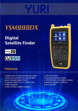 YSM999DX Yuri Digital Satellite Finder with Inbuilt 2500 mAh Battery