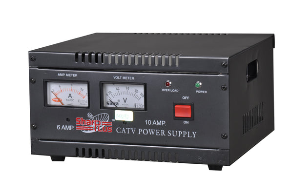 SHARPPLUS 6 AMP CATV POWER SUPPLY VOLT METER