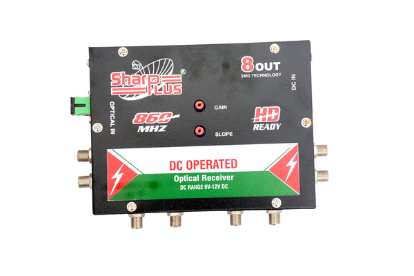 SharpPlus DC Operated 860MHZ Optical Receiver