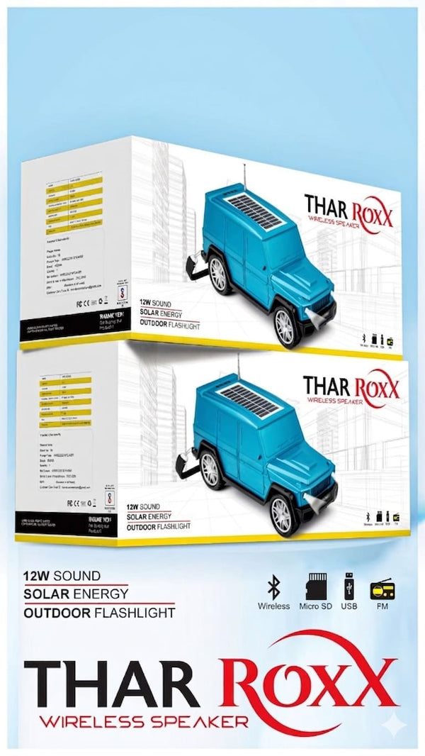 THAR ROXX "Best Solar Bluetooth Speaker"
