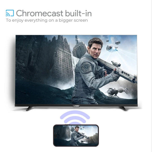 AGE 32"(80cm), AGE 32 SMTR S1, HD Ready, Smart Android TV with Bezel-Free Metal Back Cabinet