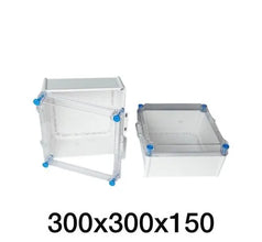 Poly Carbonate Rectangular Junction Box Weatherproof, IP65, 300x300x150 mm