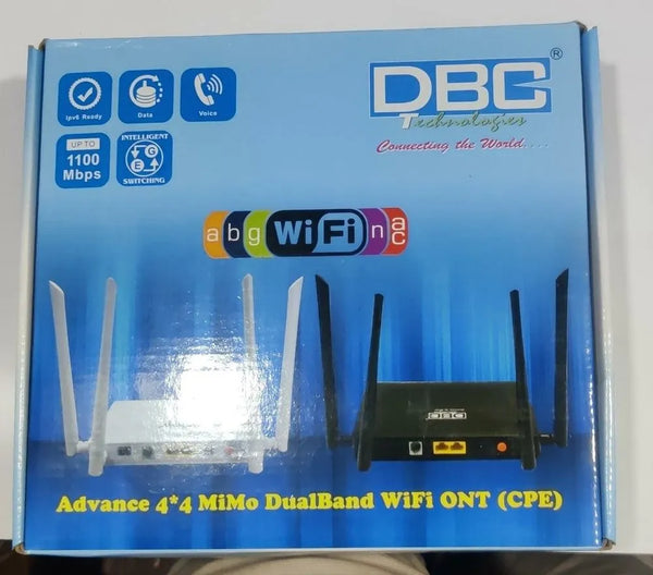 DBC 2 Ports Wireless Dual Band x PON ONU, 4 Antenaa,