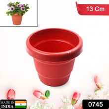 Plastic Heavy Duty Plant Container Pot/Gamla for Indoor Home Decor | Outdoor Balcony Garden 13cm (pack of 1 pc)