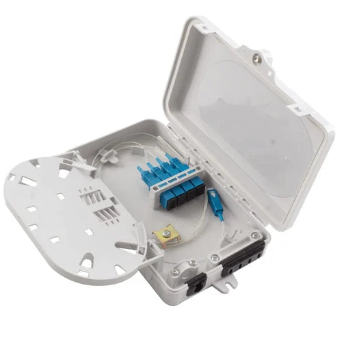 2 Port Plastic Fiber Optic Termination Boxes, For Networking Devices