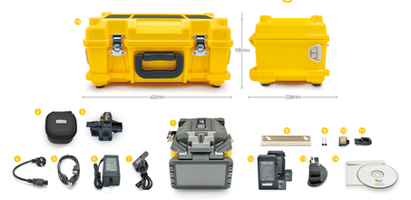 FIBERBOX Mini 22a fiber optic fusion splicing machine