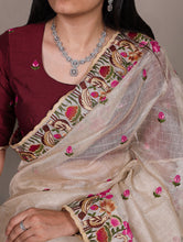 Zari Kota Tissue Saree For Women CRM
