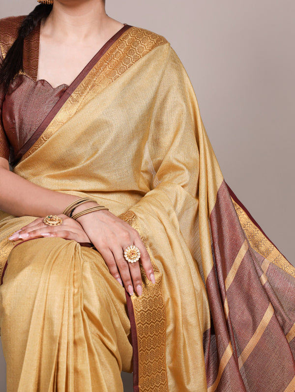 Poly Cotton Saree For Women CRM