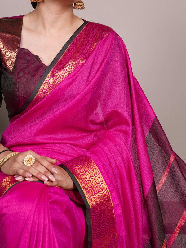 Poly Cotton Saree For Women MPK