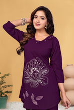 Viscose Rayon Co-ord Set For Women Embroidery With Hand Work