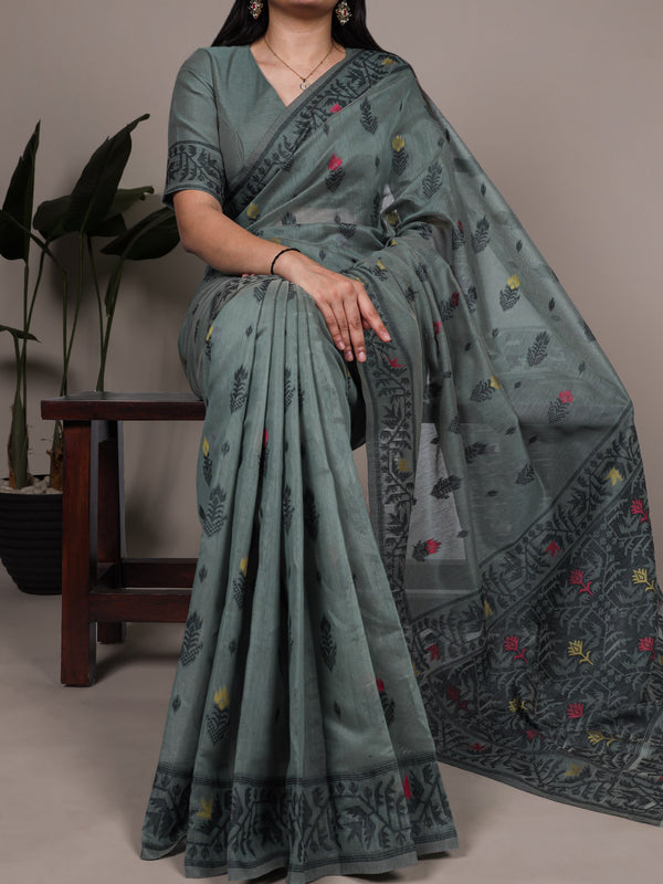 Poly Cotton Saree For Women DFR