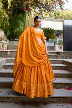 Pure Chanderi Plain Zari Weaving Lehenga With Dupatta ONG