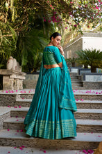 Pure Chanderi Plain Zari Weaving Lehenga With Dupatta SBL