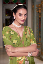 Georgette Printed Saree For Women MND