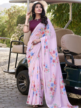 Floral Printed Saree For Women LPI