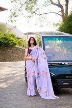 Floral Printed Saree For Women LUV