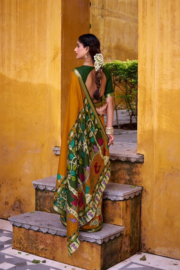 Kalamkari Printed Saree For Women MST