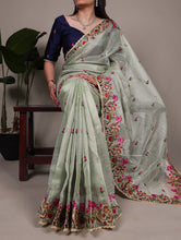 Zari Kota Tissue Saree For Women SGN