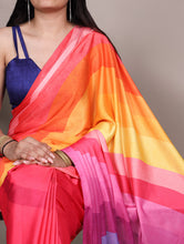Satin Silk Printed Saree For Women MUT
