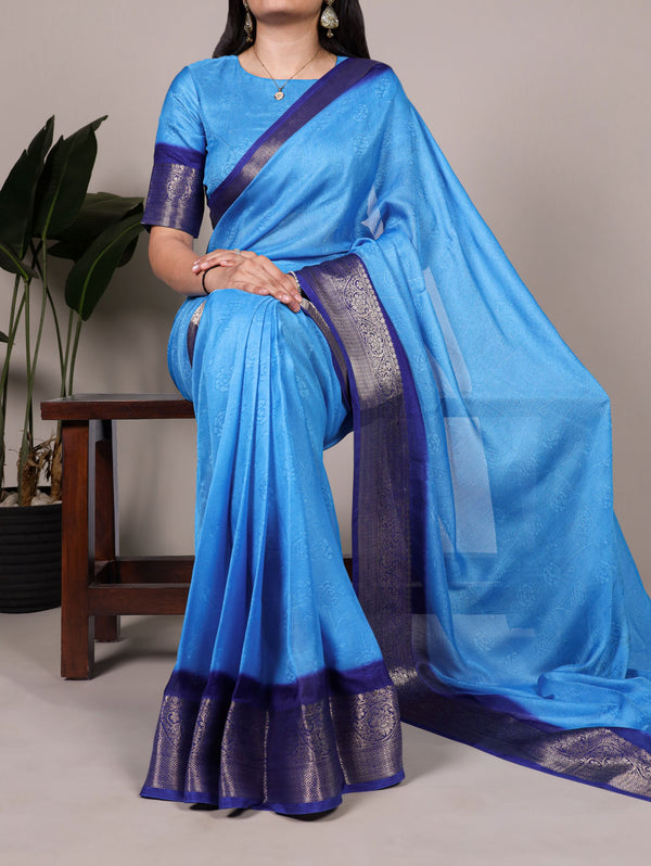 Marsh Mallow Saree For Women BLU