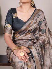 Tussar Silk Saree For Women GRN