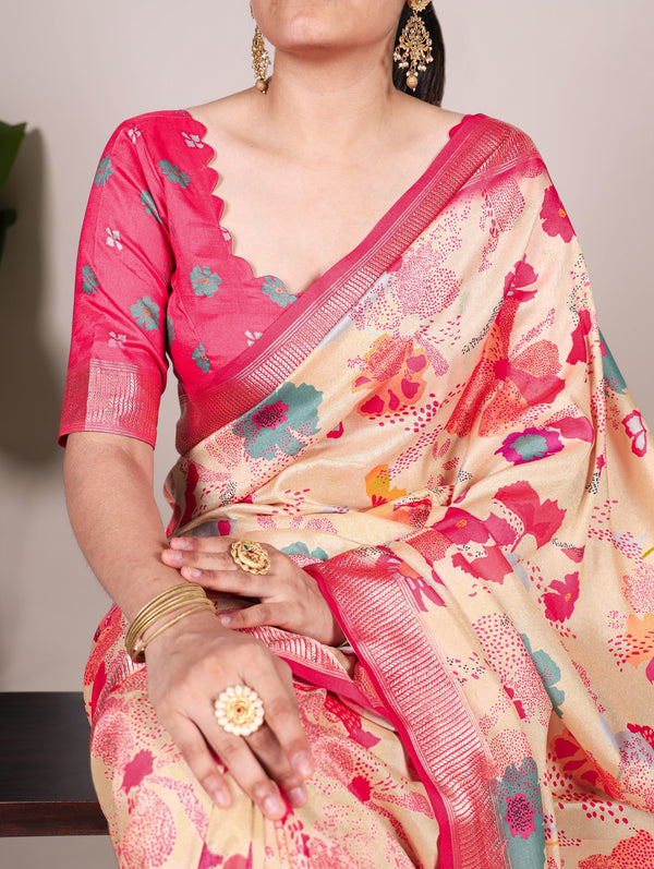 Tussar Silk Saree For Women OWT