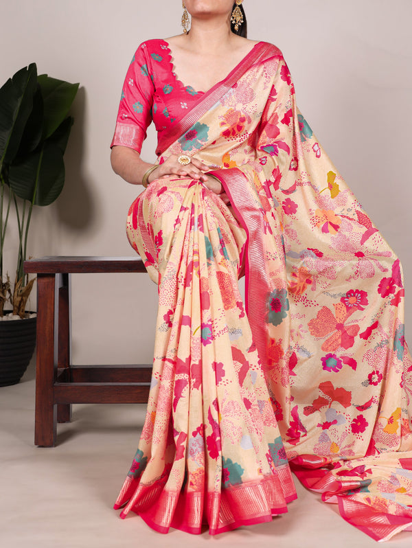 Tussar Silk Saree For Women OWT