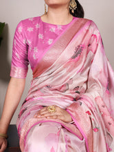 Tussar Silk Saree For Women PNK