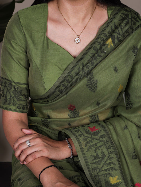 Poly Cotton Saree For Women MND