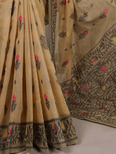 Poly Cotton Saree For Women YLW