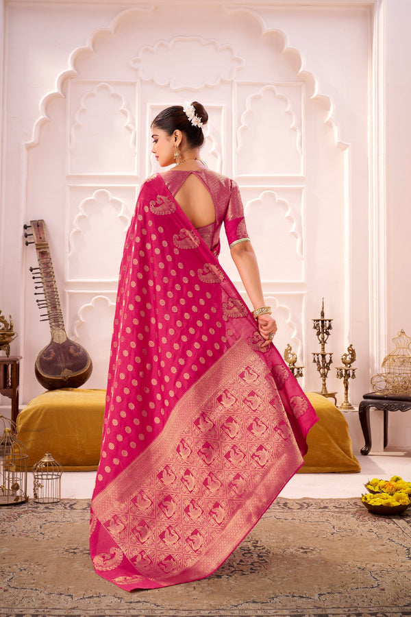 Roop Silk Saree For Women PNK