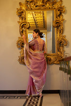 Tissue Shimmer Zari Weaving Saree For Women LPI
