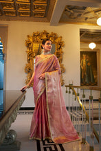 Tissue Shimmer Zari Weaving Saree For Women LPI