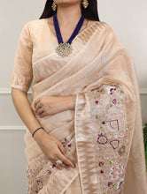 Zari Kota Embroidered Saree For Women CRM