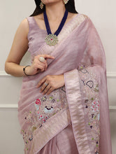 Zari Kota Embroidered Saree For Women LPI