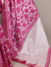 Tussar Silk Printed Saree For Women PNK