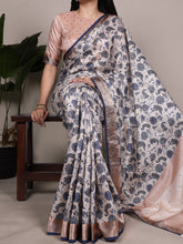 Tussar Silk Printed Saree For Women OWT