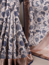 Tussar Silk Printed Saree For Women OWT
