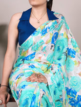 Dull Satin Floral Printed Saree For Women FRZ