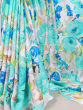 Dull Satin Floral Printed Saree For Women FRZ