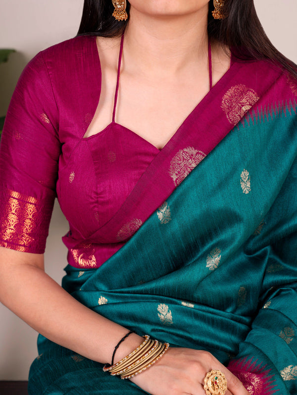 Cotton Zari Weaving Saree TEL