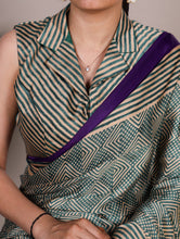 Dull Satin Printed Saree BGN
