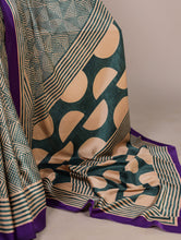 Dull Satin Printed Saree BGN