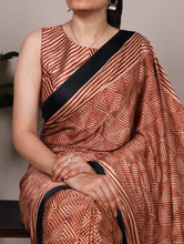 Dull Satin Printed Saree ROG