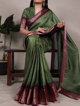 Dola Chex Zari Weaving Saree MND