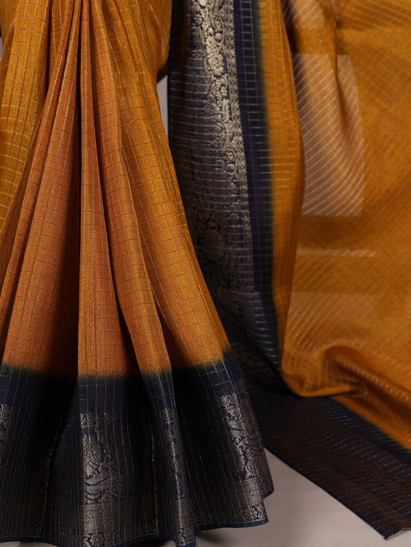 Dola Chex Zari Weaving Saree MST